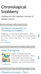 Mobile Screenshot of chronologicalsnobbery.com